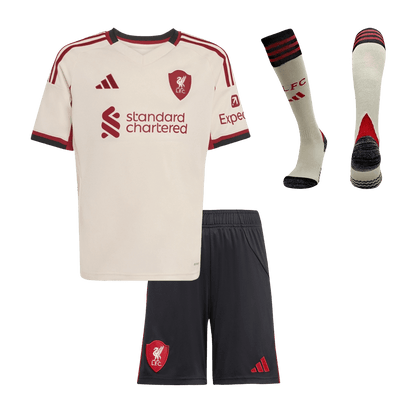 Liverpool Udebanebanesæt Børn 3-dele 2025/26