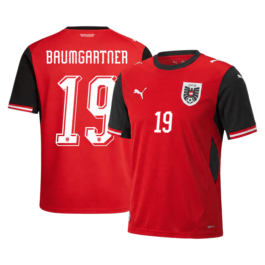 Austria World Cup Hjemmetrøje 2026 BAUMGARTNER #19