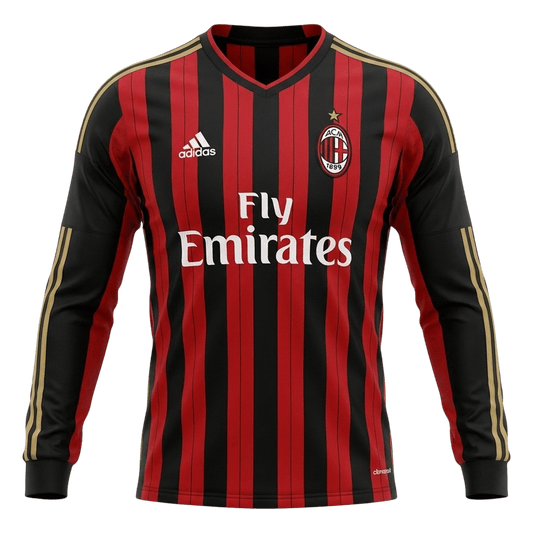 AC Milan Retro Langærmet Hjemmebanetrøje 2013/14