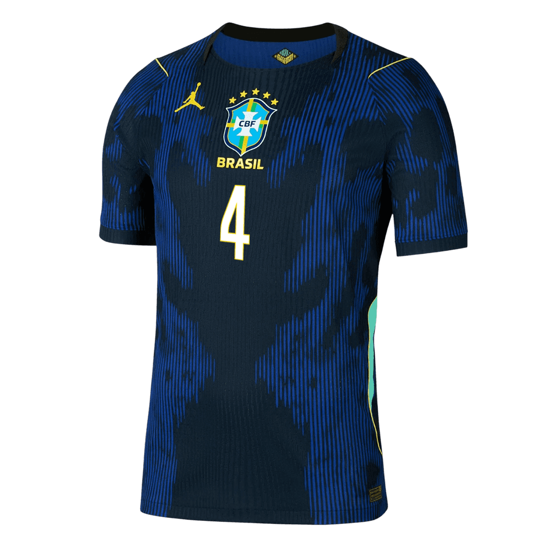 Brazil World Cup Udebanebanetrøje Spillerversion 2026 MARQUINHOS #4