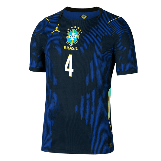 Brazil World Cup Udebanebanetrøje Spillerversion 2026 MARQUINHOS #4