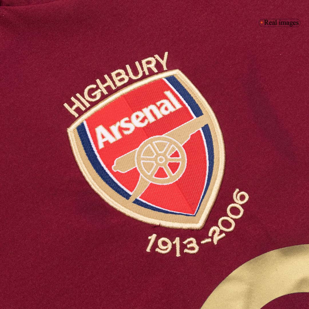 Arsenal Retro Langærmet Hjemmebanetrøje 2005/06