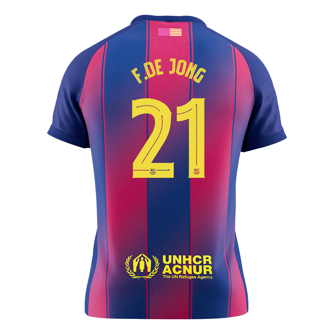 Barcelona Hjemmetrøje 2025/26 UCL F.DE JONG #21