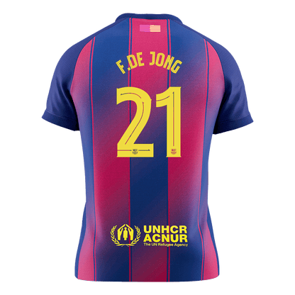 Barcelona Hjemmetrøje 2025/26 UCL F.DE JONG #21