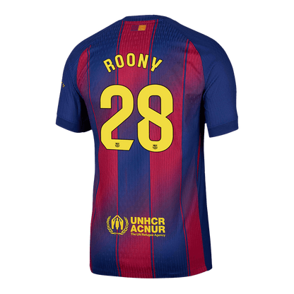 Barcelona Hjemmebanetrøje Spillerversion 2025/26 ROONY #28