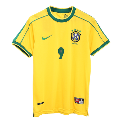 Brazil World Cup Retro Hjemmebanetrøje 1998 RONALDO #9