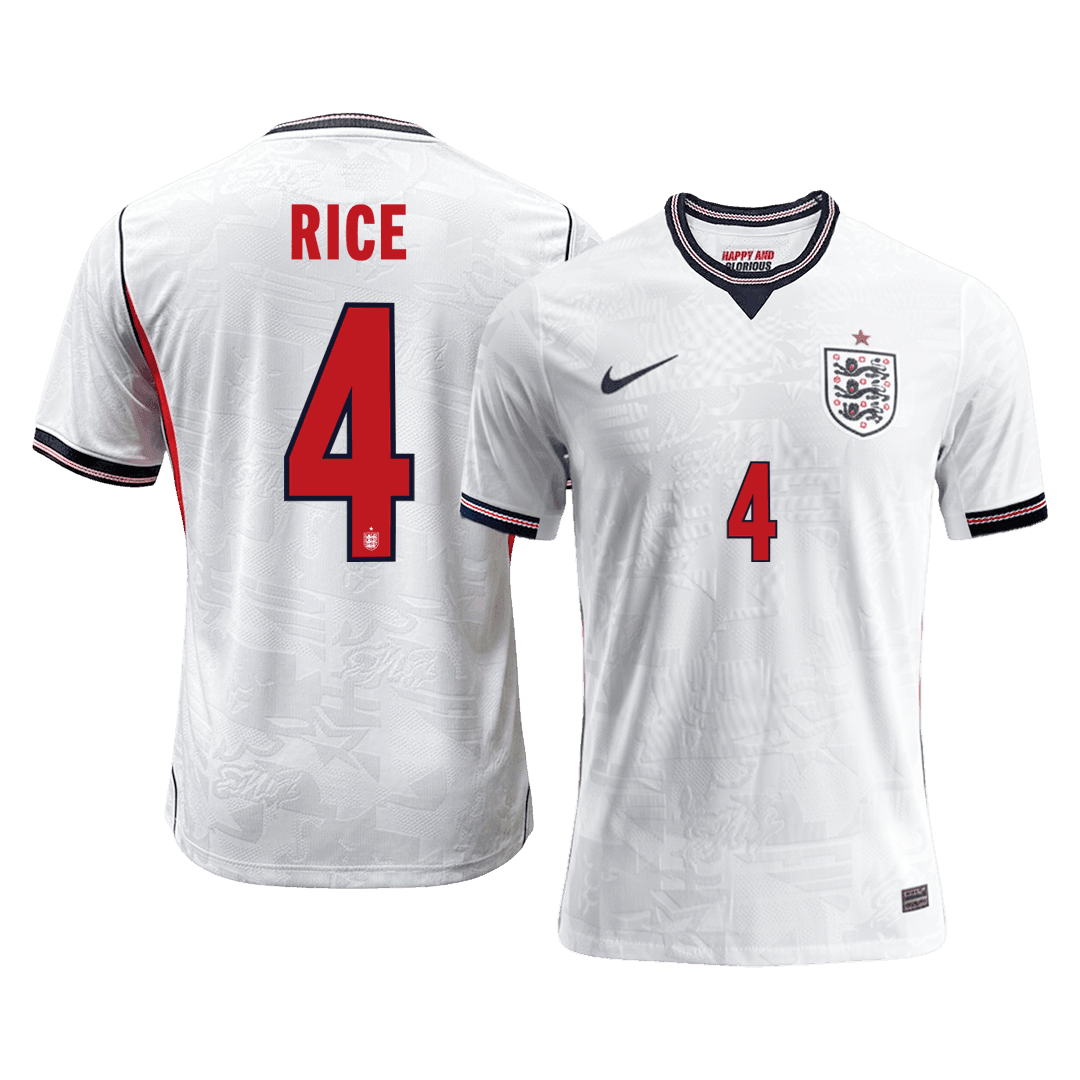 England World Cup Hjemmebanetrøje Spillerversion 2026 RICE #4