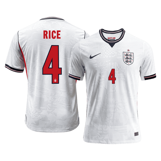 England World Cup Hjemmebanetrøje Spillerversion 2026 RICE #4