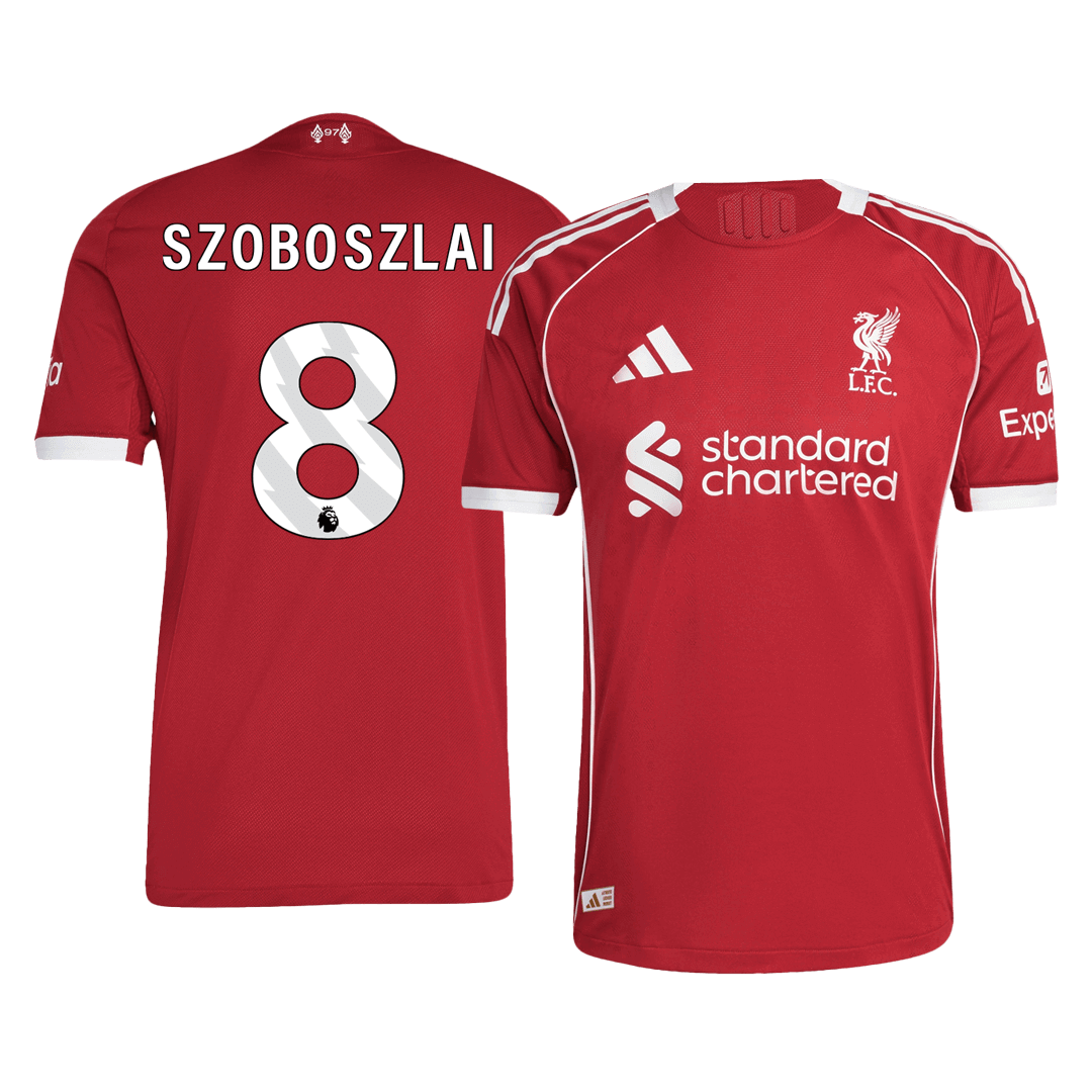 Liverpool Hjemmebanetrøje Spillerversion 2025/26 SZOBOSZLAI #8