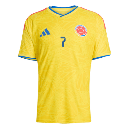 Colombia World Cup Hjemmebanetrøje Spillerversion 2026 LUIS DíAZ #7