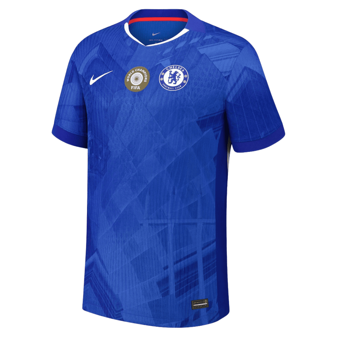 Chelsea Hjemmebanetrøje Spillerversion 2025/26 WORLD CHAMPIONS #25