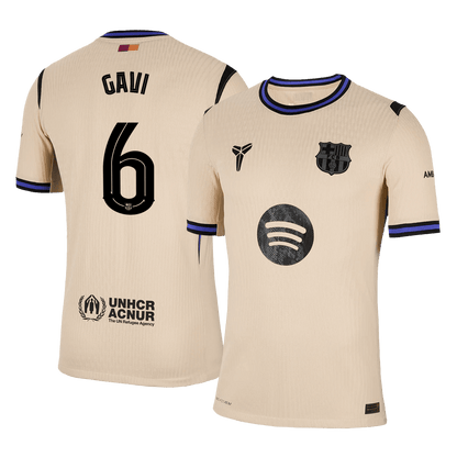 Barcelona Udebanebanetrøje Spillerversion 2025/26 UCL GAVI #6