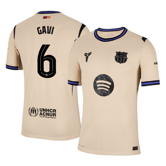 Barcelona Udebanebanetrøje Spillerversion 2025/26 UCL GAVI #6