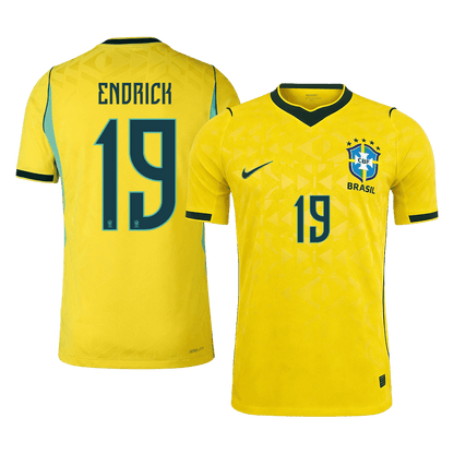 Brazil World Cup Hjemmebanetrøje Spillerversion 2026 ENDRICK #19