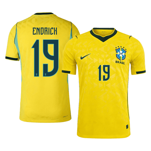 Brazil World Cup Hjemmebanetrøje Spillerversion 2026 ENDRICK #19