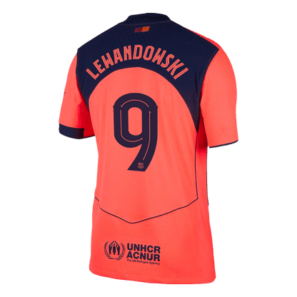 Barcelona Tredjebanetrøje Spillerversion 2025/26 UCL LEWANDOWSKI #9