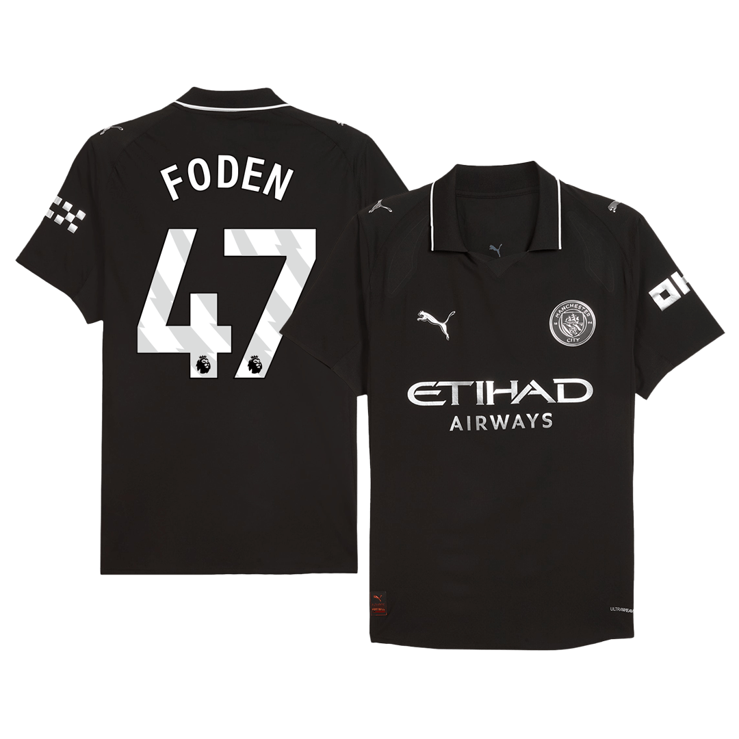 Manchester City Udebanebanetrøje Spillerversion 2025/26 FODEN #47