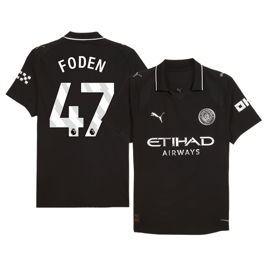 Manchester City Udebanebanetrøje Spillerversion 2025/26 FODEN #47
