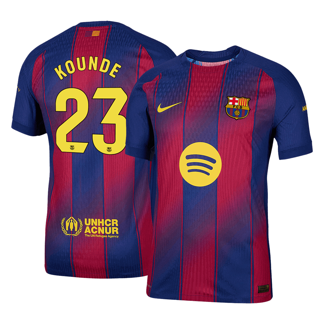 Barcelona Hjemmebanetrøje Spillerversion 2025/26 KOUNDE #23