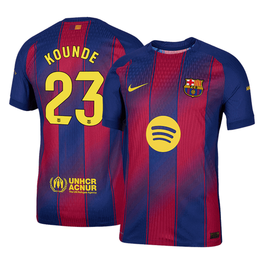 Barcelona Hjemmebanetrøje Spillerversion 2025/26 KOUNDE #23