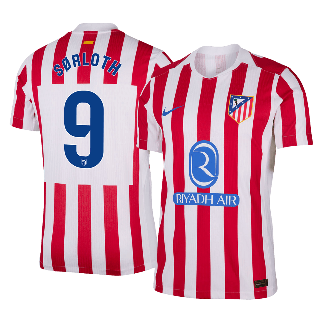 Atletico Madrid Hjemmebanetrøje Spillerversion 2025/26 SØRLOTH #9