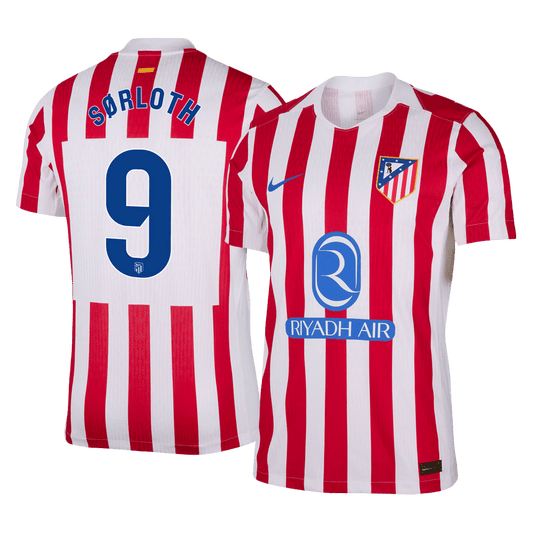 Atletico Madrid Hjemmebanetrøje Spillerversion 2025/26 SØRLOTH #9