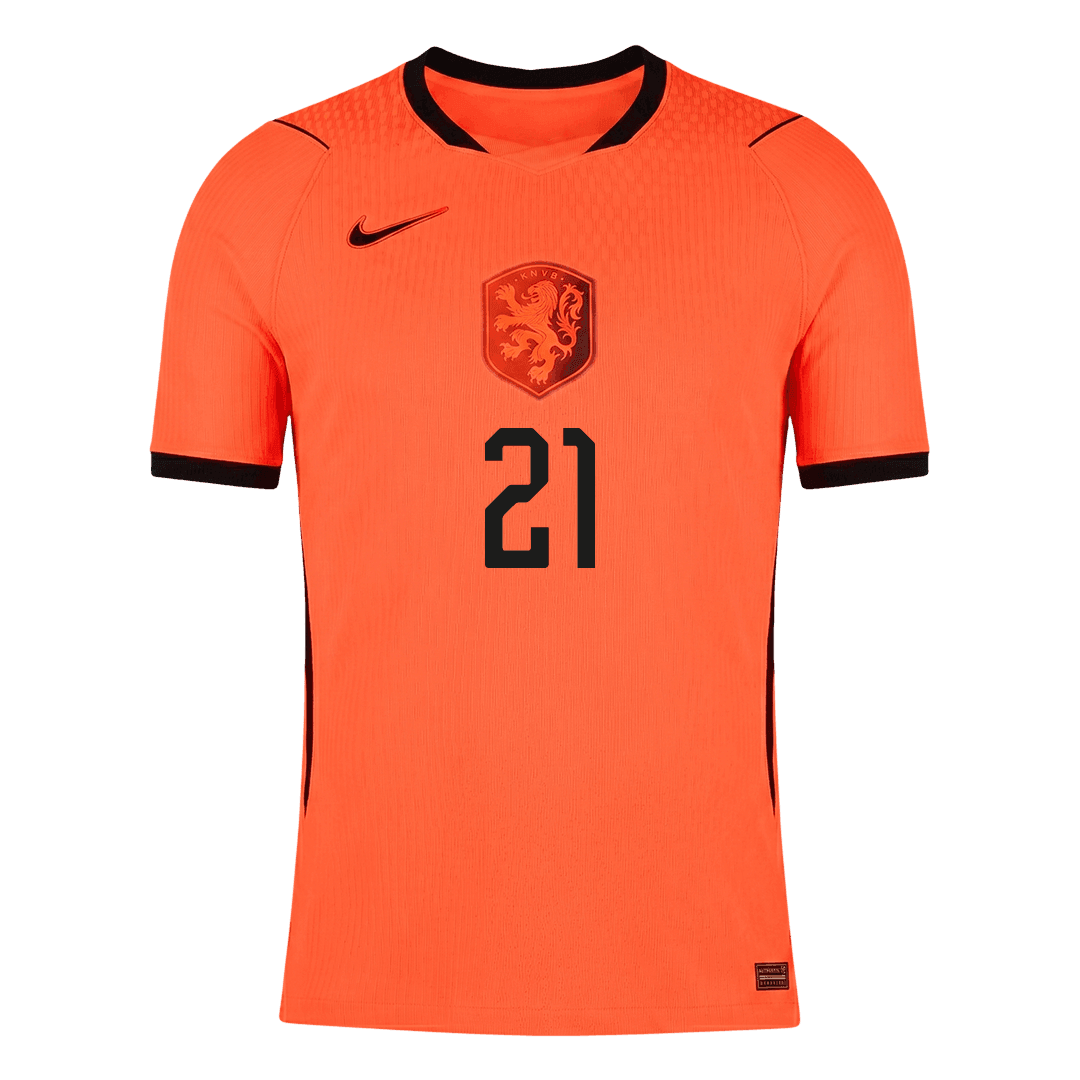Netherlands World Cup Hjemmebanetrøje Spillerversion 2026 F.DE JONG #21