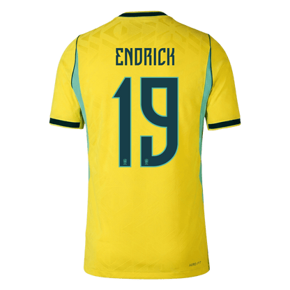 Brazil World Cup Hjemmebanetrøje Spillerversion 2026 ENDRICK #19