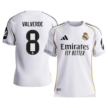 Real Madrid Hjemmebanetrøje Spillerversion 2025/26 VALVERDE #8 [PREMIUM]