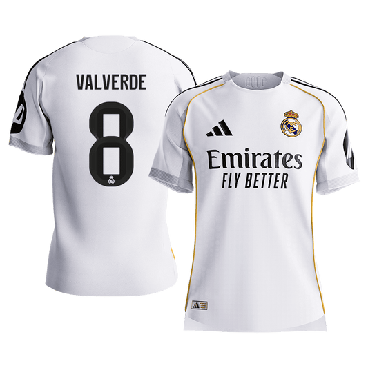 Real Madrid Hjemmebanetrøje Spillerversion 2025/26 VALVERDE #8 [PREMIUM]
