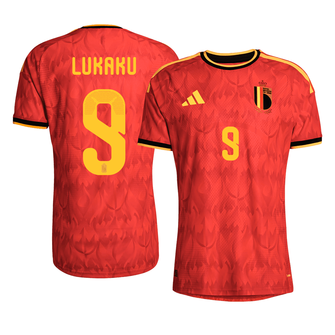 Belgium World Cup Hjemmebanetrøje Spillerversion 2026 LUKAKU #9