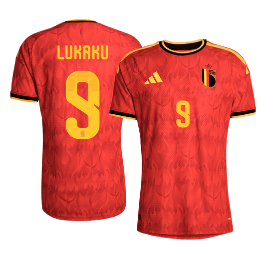Belgium World Cup Hjemmebanetrøje Spillerversion 2026 LUKAKU #9