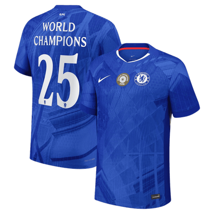 Chelsea Hjemmebanetrøje Spillerversion 2025/26 WORLD CHAMPIONS #25