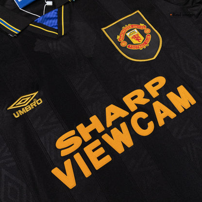 Manchester United Retro Langærmet Udebanebanetrøje 1993/94