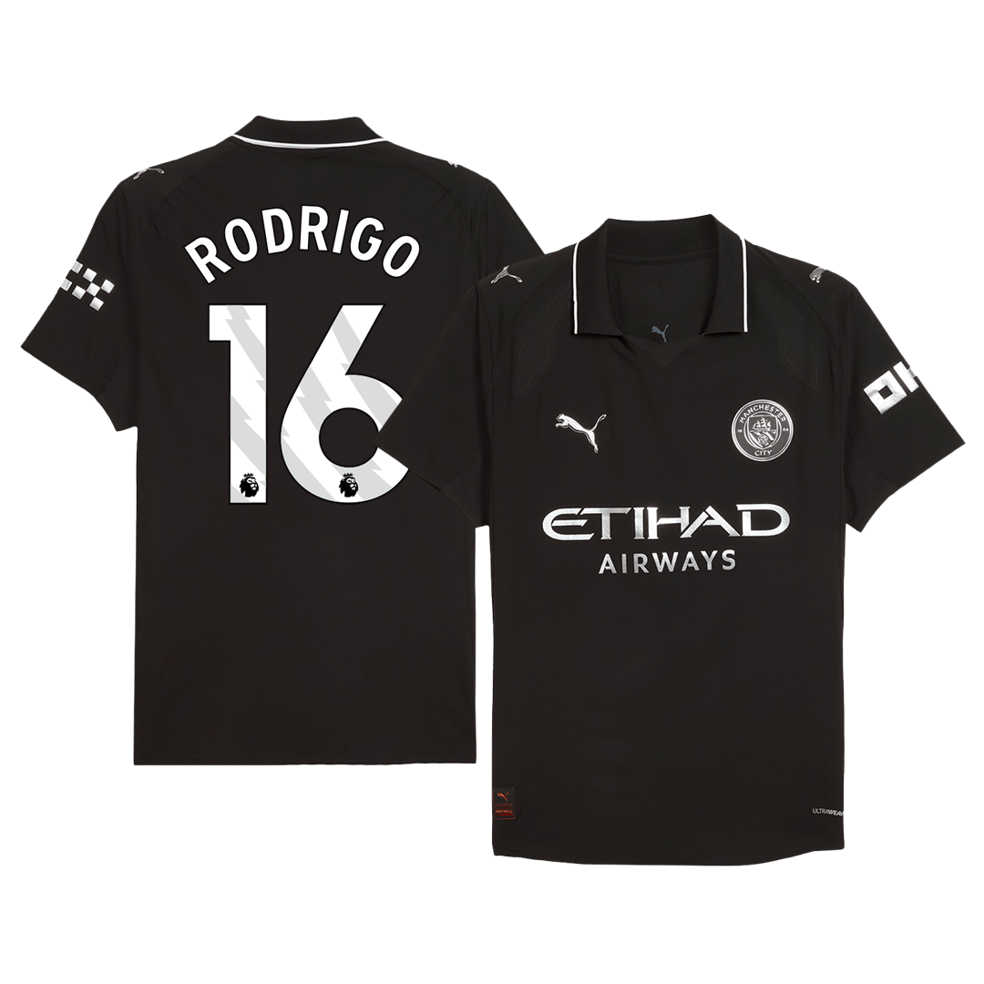 Manchester City Udebanebanetrøje Spillerversion 2025/26 RODRIGO #16