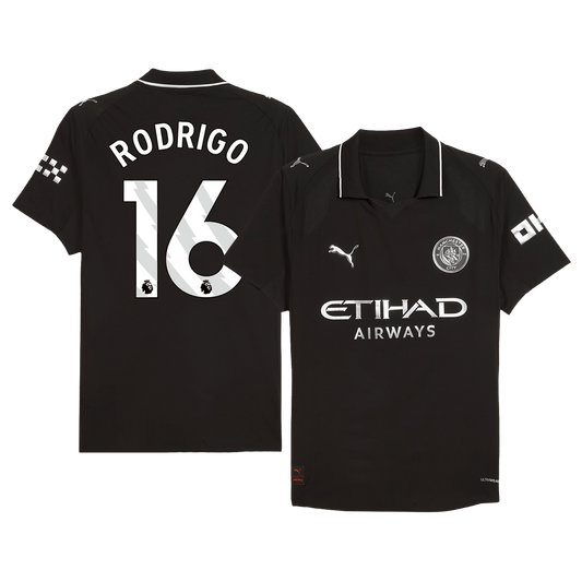 Manchester City Udebanebanetrøje Spillerversion 2025/26 RODRIGO #16