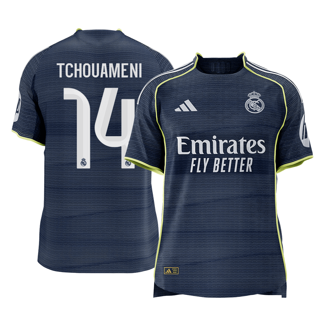 Real Madrid Udebanebanetrøje Spillerversion 2025/26 TCHOUAMENI #14 [PREMIUM]