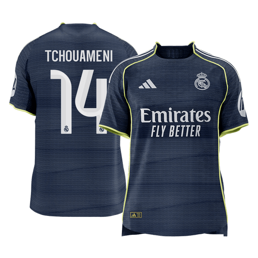 Real Madrid Udebanebanetrøje Spillerversion 2025/26 TCHOUAMENI #14 [PREMIUM]