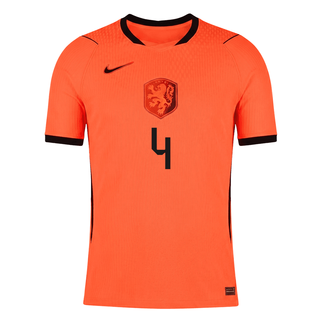 Netherlands World Cup Hjemmebanetrøje Spillerversion 2026 VIRGIL #4
