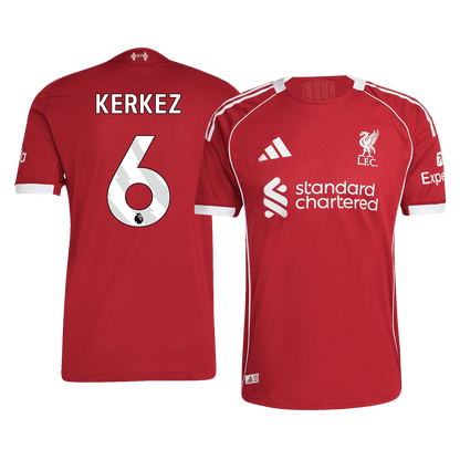 Liverpool Hjemmebanetrøje Spillerversion 2025/26 KERKEZ #6