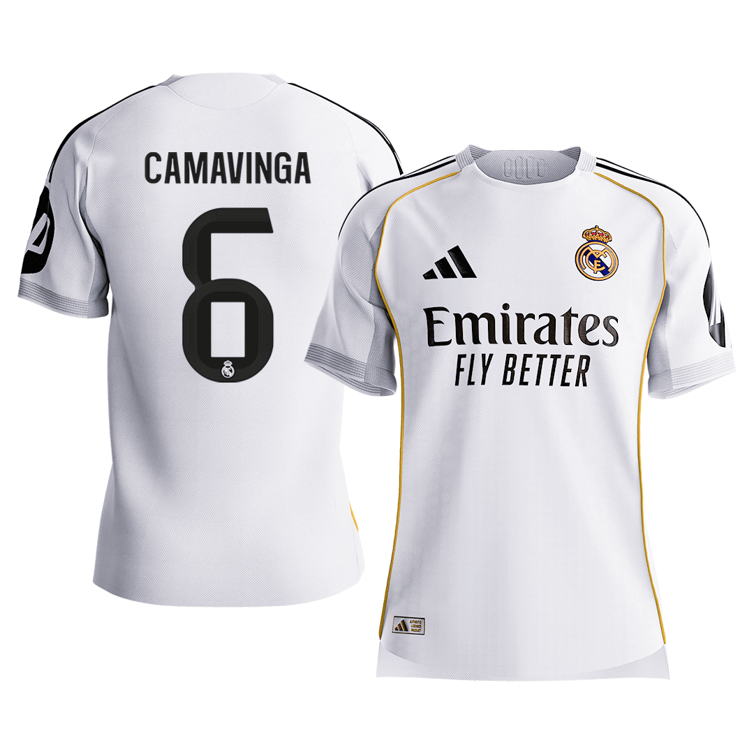 Real Madrid Hjemmebanetrøje Spillerversion 2025/26 CAMAVINGA #6 [PREMIUM]