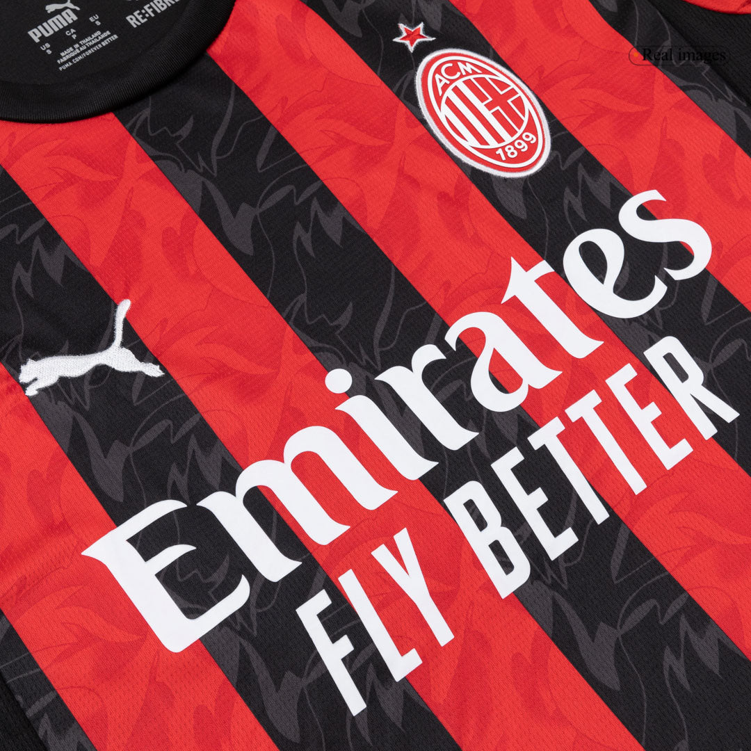 AC Milan Langærmet Hjemmebanetrøje 2025/26