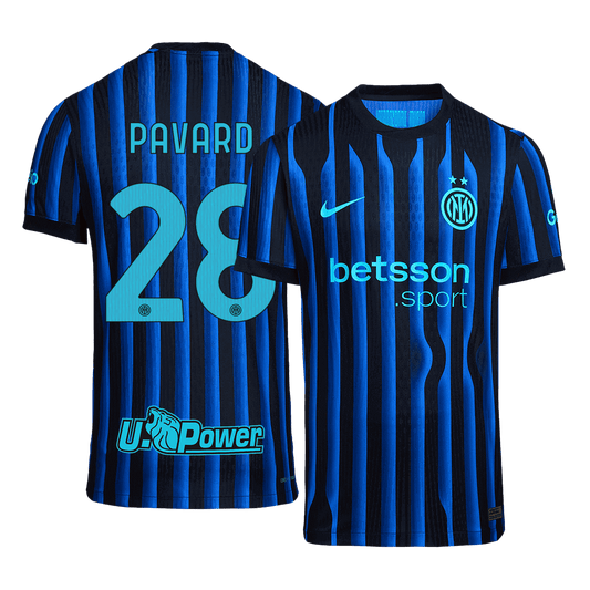 Inter Milan Hjemmebanetrøje Spillerversion 2025/26 PAVARD #28