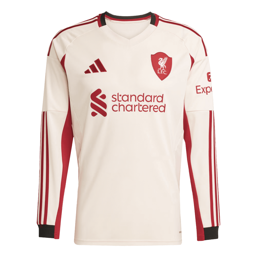 Liverpool Langærmet Udebanebanetrøje 2025/26