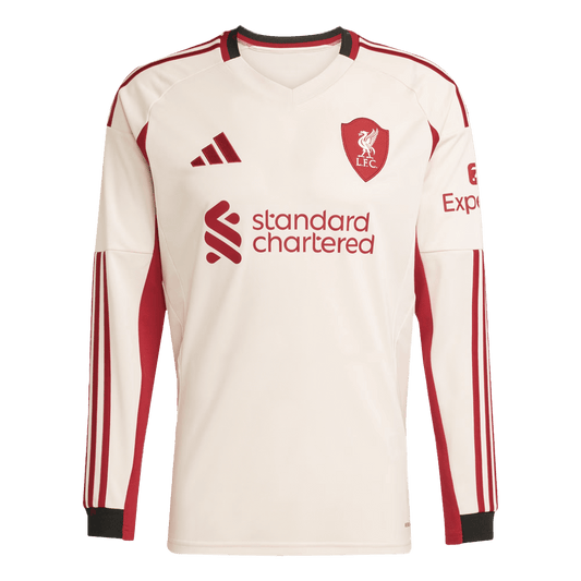 Liverpool Langærmet Udebanebanetrøje 2025/26