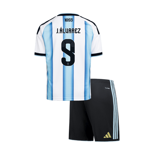 Argentina World Cup Hjemmesæt Børn 2026 J.ÁLVAREZ [PREMIUM]