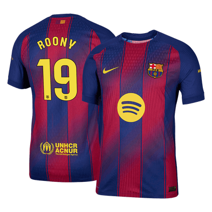 Barcelona Hjemmebanetrøje Spillerversion 2025/26 ROONY #19