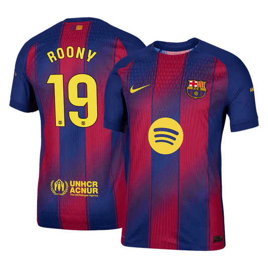 Barcelona Hjemmebanetrøje Spillerversion 2025/26 ROONY #19