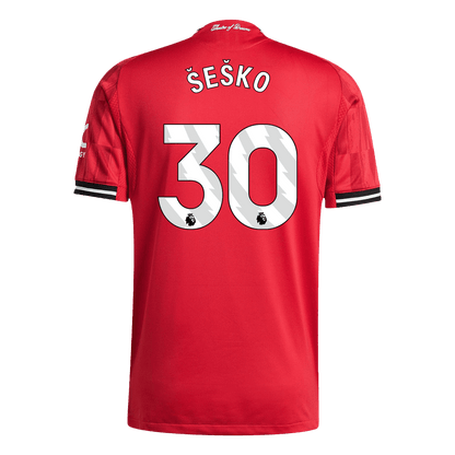 Manchester United Hjemmebanetrøje Spillerversion 2025/26 ŠEŠKO #30
