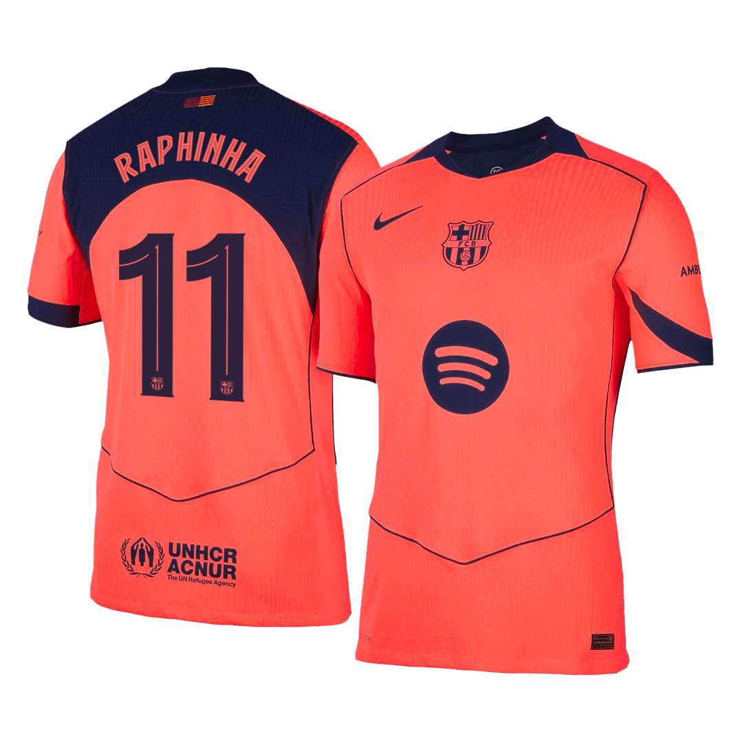 Barcelona Tredjebanetrøje Spillerversion 2025/26 UCL RAPHINHA #11